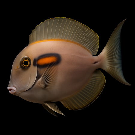 Acanthurus olivaceus (Orangespot Surgeonfish) M