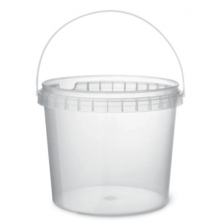 Emmer met deksel transparant