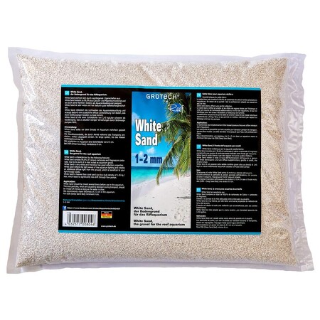 Grotech White Sand 1-2 mm - Aquarium zand - 25 kg