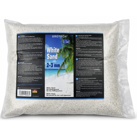 Grotech White Sand 2-3 mm - Aquarium zand - 25 kg