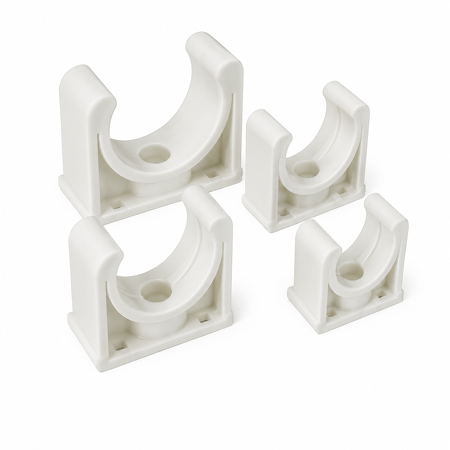 Royal Exclusive - PVC pipe clamp wit Ø 25 mm open