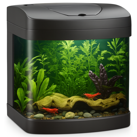 Amtra XCube 26L LED aquarium zwart