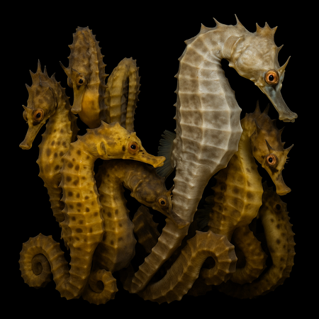 Hippocampus abdominalis / Big Belly Seahorse (paar) - Tank Bred (Temperate water)