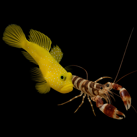 Symbiose pairs - Cryptocentrus cinctus + Alpheus spp.